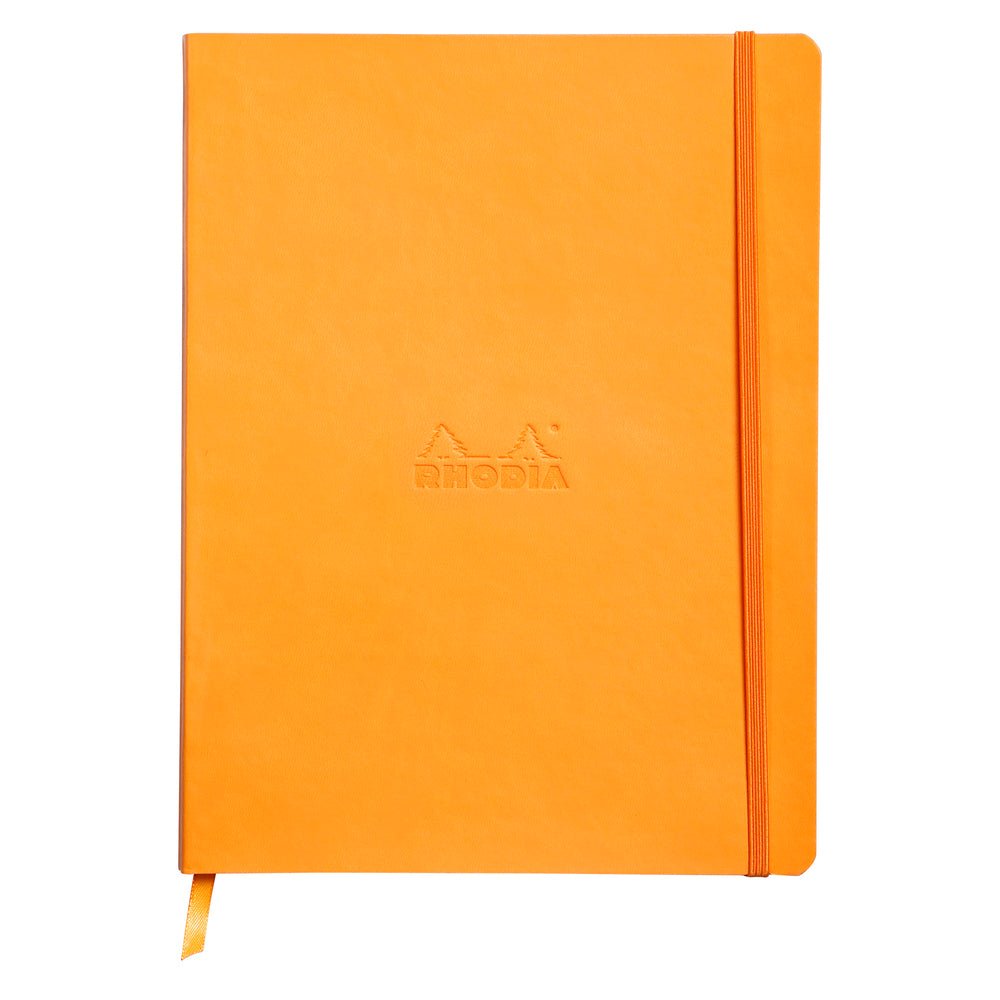 Rhodiarama Softcover Dotted Notebook (190X250mm) - SCOOBOO - RHRM_ORN_NB_190X250_DOT_117565C - Ruled