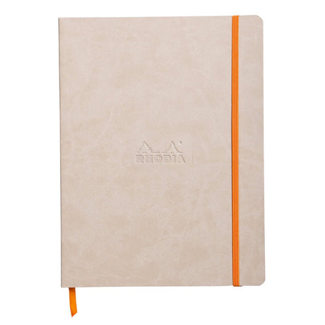 Rhodiarama Softcover Dotted Notebook (190X250mm) - SCOOBOO - RHRM_BGE_NB_190X250_DOT_117555C - Ruled