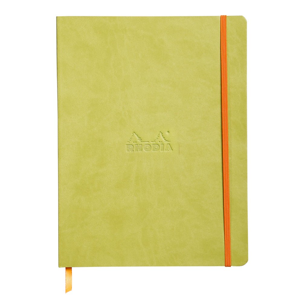 Rhodiarama Softcover Dotted Notebook (190X250mm) - SCOOBOO - RHRM_AGRN_NB_190X250_DOT_117556C - Ruled