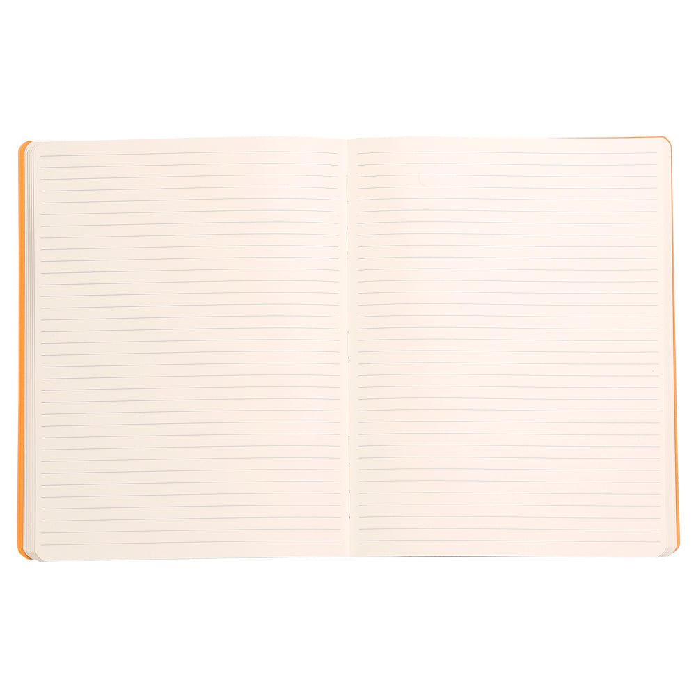 Rhodiarama Softcover Lined Notebook (190X250mm) - SCOOBOO - RHRM_BLK_NB_190X250_LINE_117502C - Ruled