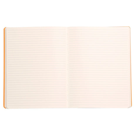 Rhodiarama Softcover Lined Notebook (190X250mm) - SCOOBOO - RHRM_BLK_NB_190X250_LINE_117502C - Ruled