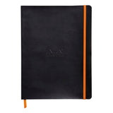 Rhodiarama Softcover Lined Notebook (190X250mm) - SCOOBOO - RHRM_BLK_NB_190X250_LINE_117502C - Ruled