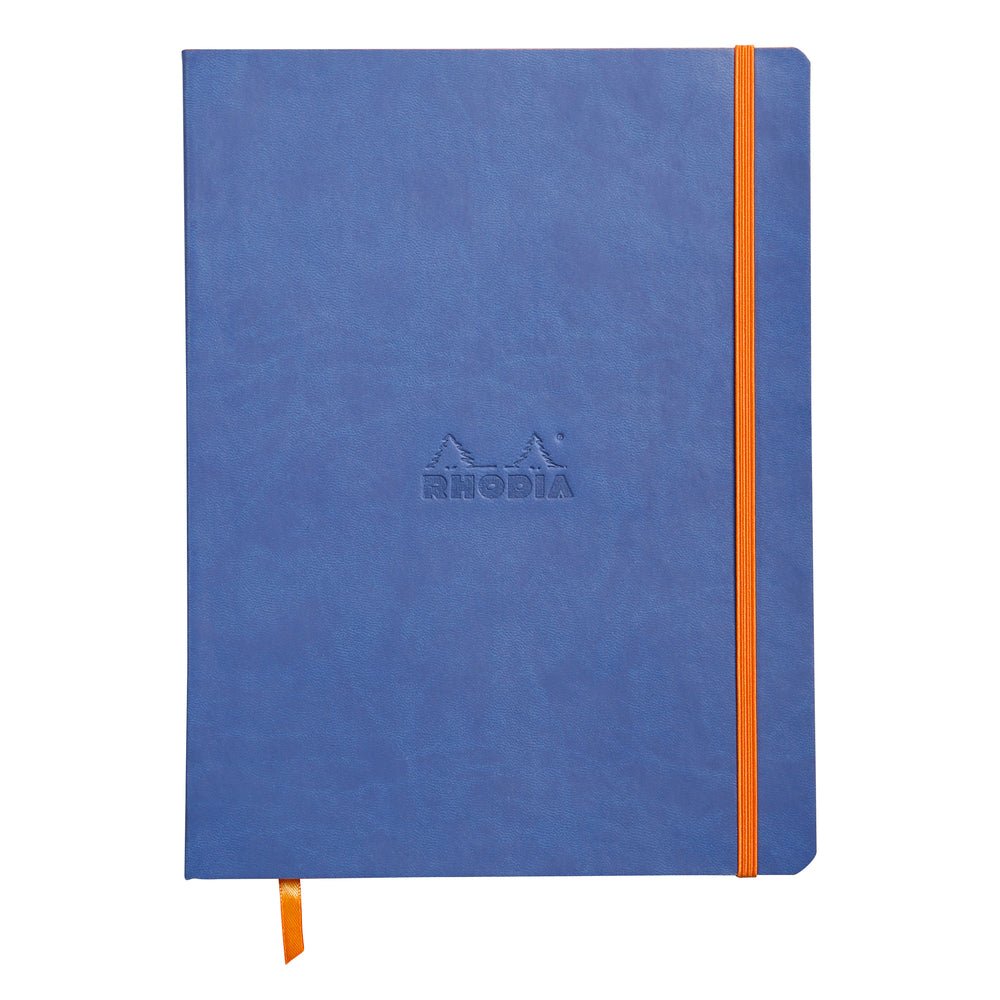 Rhodiarama Softcover Lined Notebook (190X250mm) - SCOOBOO - RHRM_SBLU_NB_190X250_LINE_117508C - Ruled