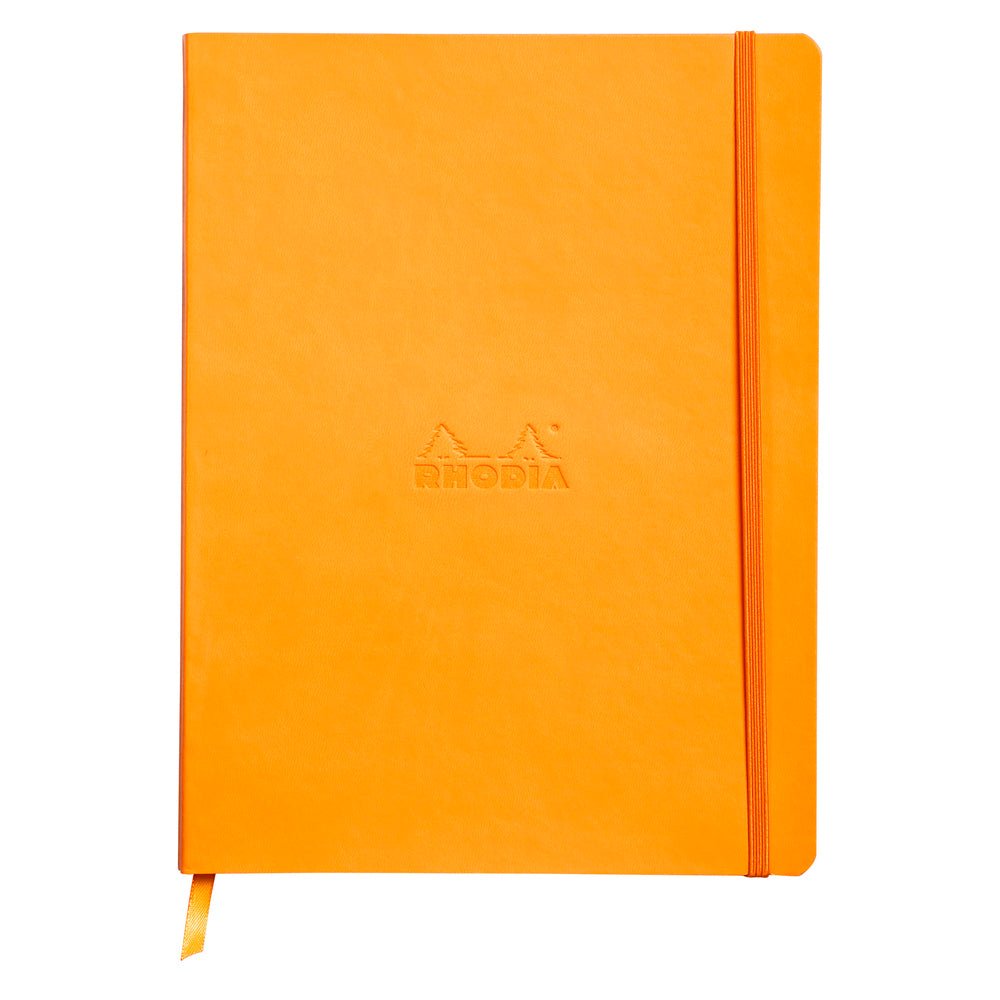 Rhodiarama Softcover Lined Notebook (190X250mm) - SCOOBOO - RHRM_ORN_NB_190X250_LINE_117515C - Ruled