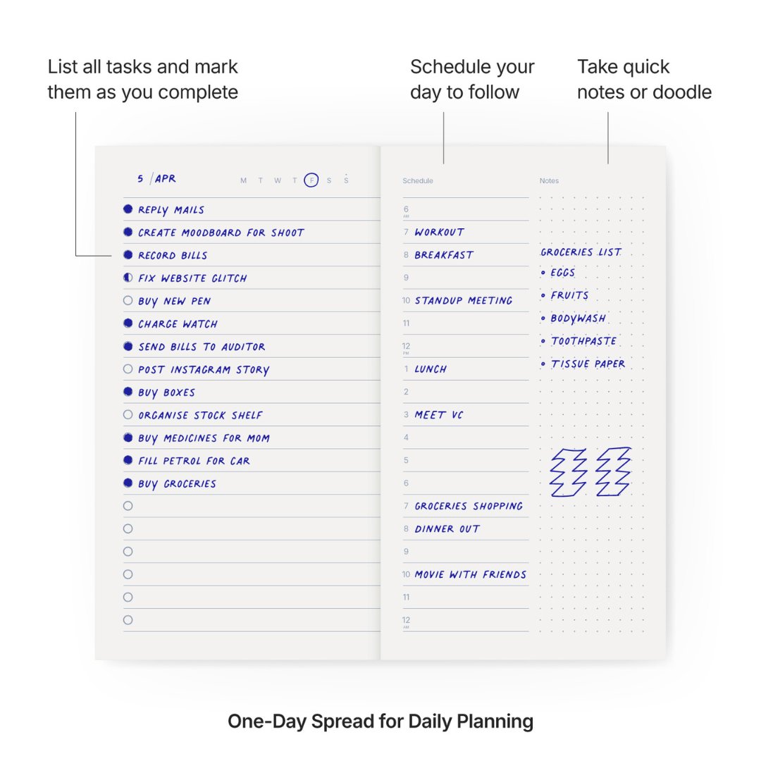 Roda Tasknote Planner - Pack of 2 - SCOOBOO - RTP - Planners