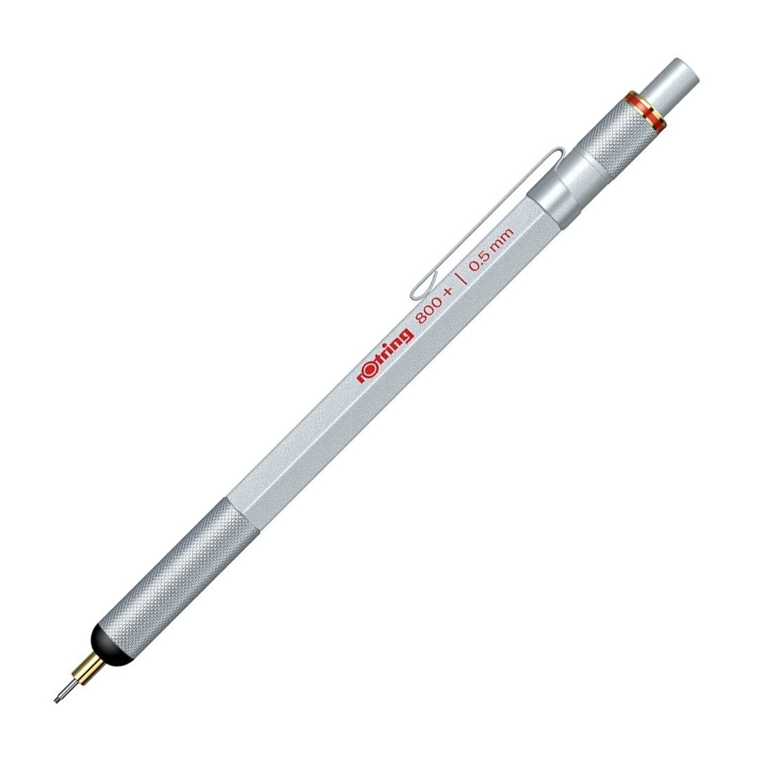 Rotring 800+ Silver 0.5 mm Premium Hybrid Mechanical Pencil +