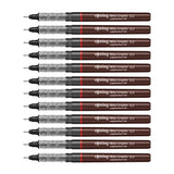 Rotring Tikky Graphic Fineliners - Pack of 12 - SCOOBOO - 1904752 - TGM - Fineliners