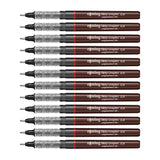 Rotring Tikky Graphic Fineliners - Pack of 12 - SCOOBOO - 1904758 - TGM - Fineliners