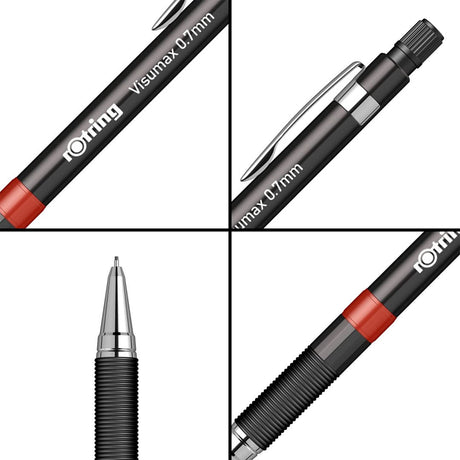 Rotring Visumax 0.7mm Mechanical Pencil - 2B Lead - Pack of 12 - SCOOBOO - 2089096 - TGM - Mechanical Pencil