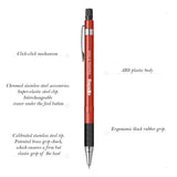 Rotring Visumax 0.7mm Mechanical Pencil - 2B Lead - Pack of 12 - SCOOBOO - 2089103 - TGM - Mechanical Pencil