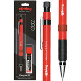 Rotring Visumax Mechanical Pencil 0.7 mm Red with 24 HB Leads Blister Pack - SCOOBOO - 2102716 Red - TGM - Mechanical Pencil