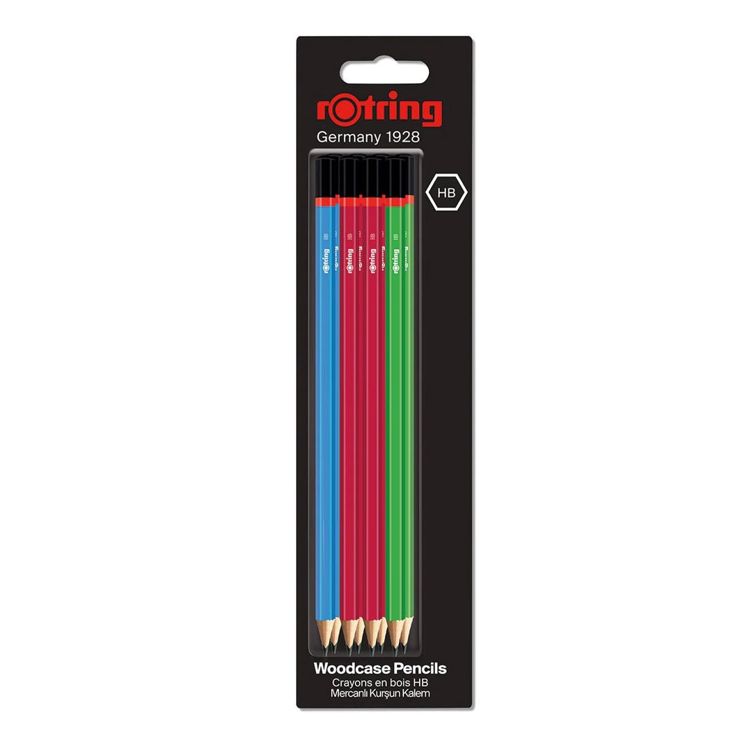 Rotring Woodcase HB Pencils - Assorted Colors - SCOOBOO - 2094219 - Pencils