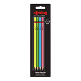 Rotring Woodcase pencil - Assorted Neon Colours - HB - SCOOBOO - 2094213 - TGM - Pencils