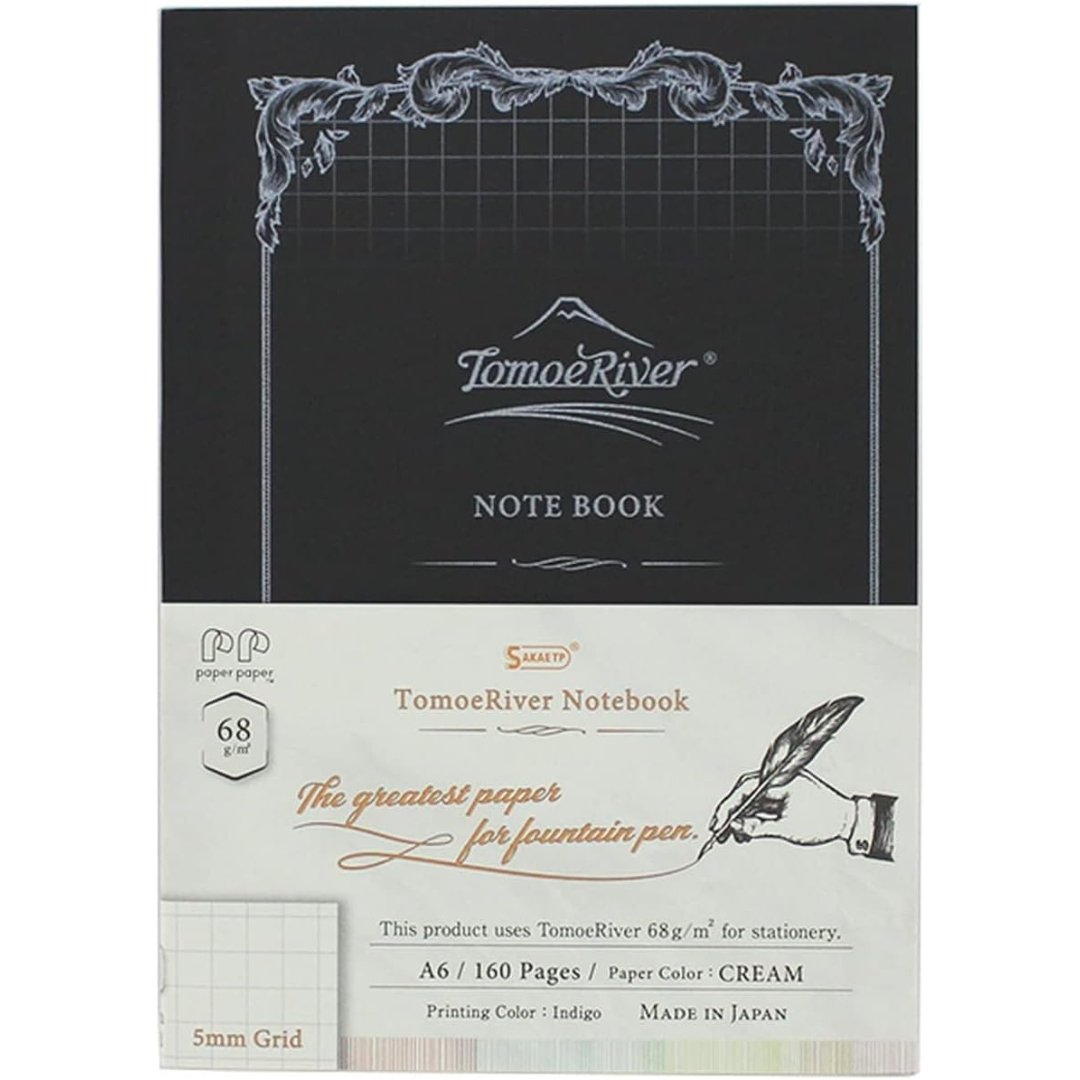 Sakae Technical Paper Tomoe River FP Cream A6 Softcover Notebook 160 Pages - SCOOBOO - TMR - A6NB - 68HC - Ruled