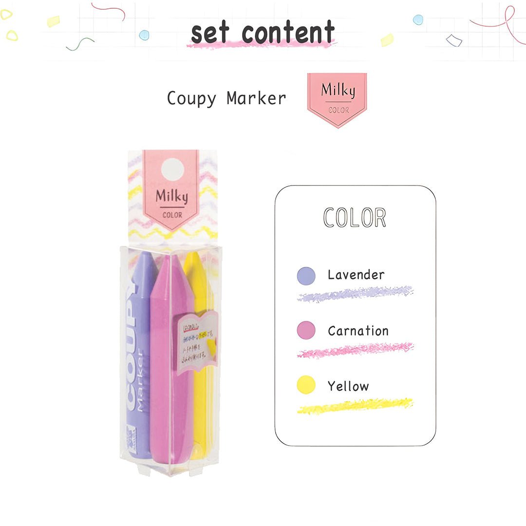 Sakura Crepas Coupy Marker - Pack of 3 - SCOOBOO - FYLM - 3A* - Crayons