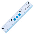 Sakura Straight Line Ruler 15cm G Jogi - SCOOBOO - 15#36 -