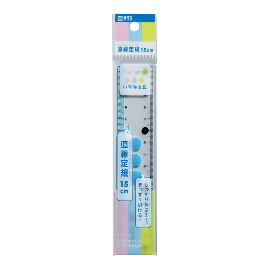 Sakura Straight Line Ruler 15cm G Jogi - SCOOBOO - SCOOBOO