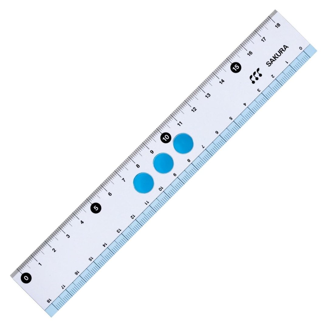 Sakura Straight Line Ruler 18cm G Jogi - SCOOBOO - 18#36 -