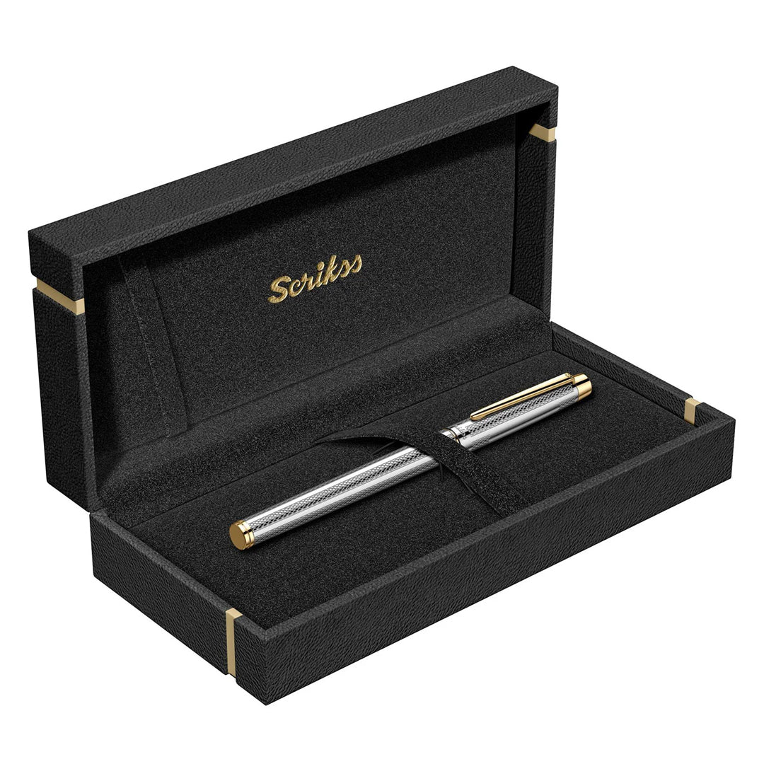Scrikss 722 Venus Gold Chrome Roller Ball Pen - SCOOBOO - Scrikss