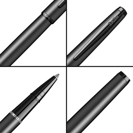 Scrikss 78MB Metropolis Roller Ball Matt Black Pen - GIFT BOX - SCOOBOO - 88729 - TGM - Roller Ball Pen