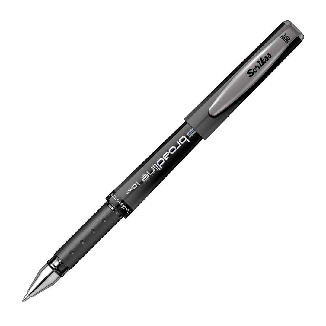 Scrikss Broadline Black Rollerball Pen - Box of 12pcs - SCOOBOO - 86305 - TGM - Roller Ball Pen