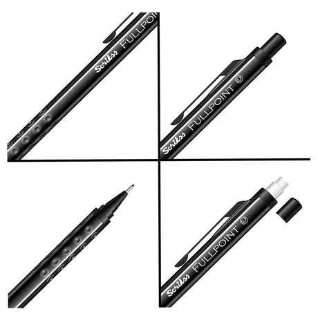 Scrikss | Full Point | Black Edition 0.7mm | Mechanical Pencil | Black - SCOOBOO - 86442 - Mechanical Pencil