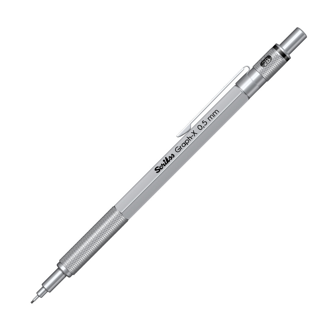 Scrikss Graph - X Matte Black Mechanical Pencil - 0.5mm - SCOOBOO - 71271 - TGM - Mechanical Pencil