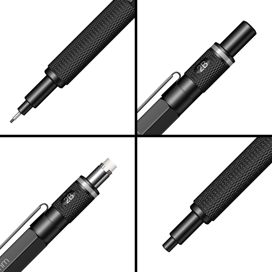 Scrikss Graph - X Matte Black Mechanical Pencil - 0.5mm - SCOOBOO - 71288 - TGM - Mechanical Pencil