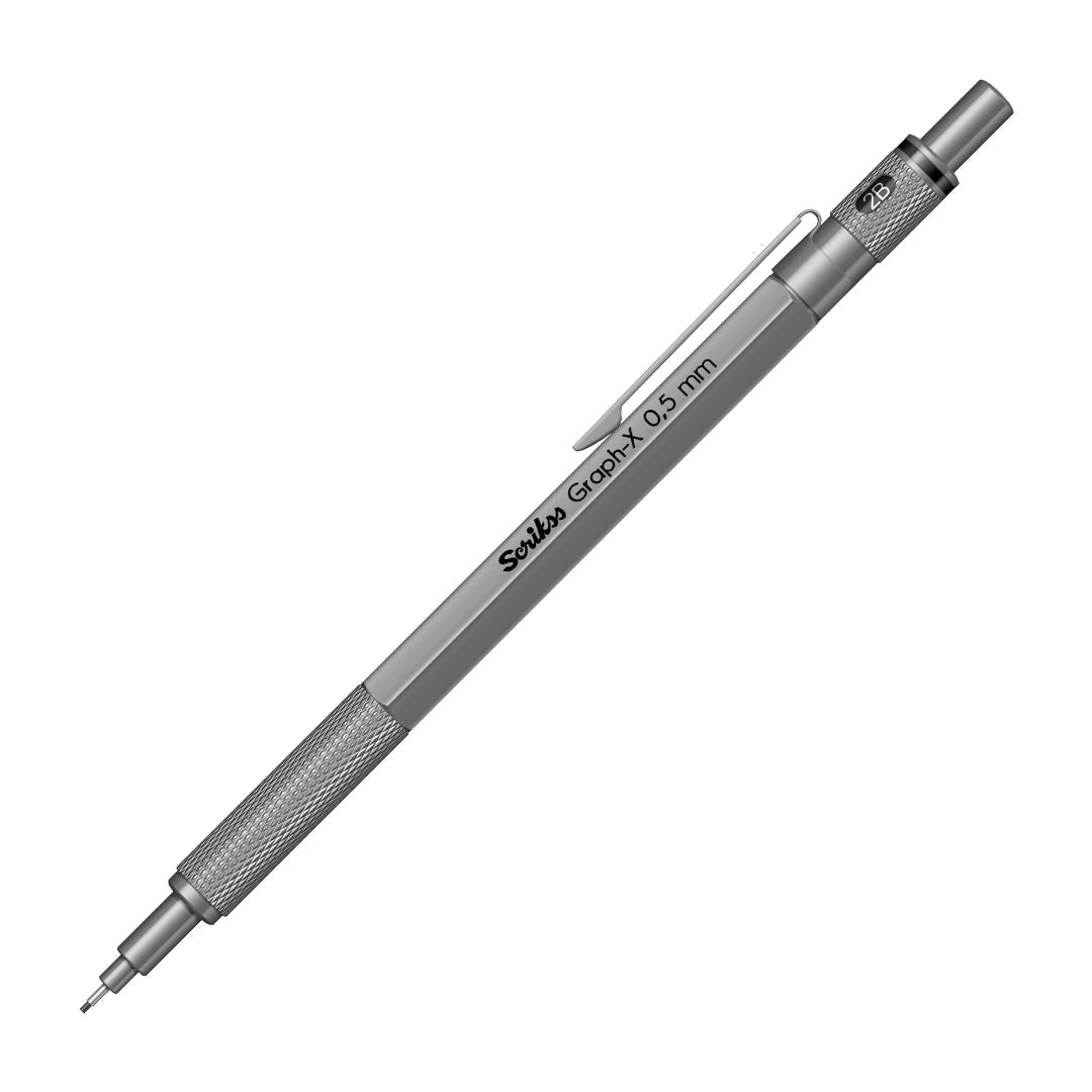 Scrikss Graph - X Matte Black Mechanical Pencil - 0.5mm - SCOOBOO - 71301 - TGM - Mechanical Pencil