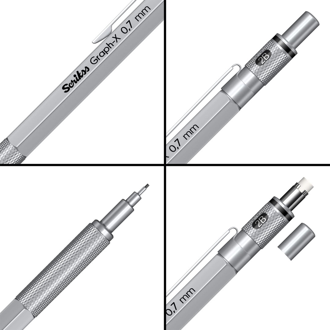 Scrikss Graph - X Mechanical Pencil - 0.7mm - SCOOBOO - 71318 - TGM - Mechanical Pencil