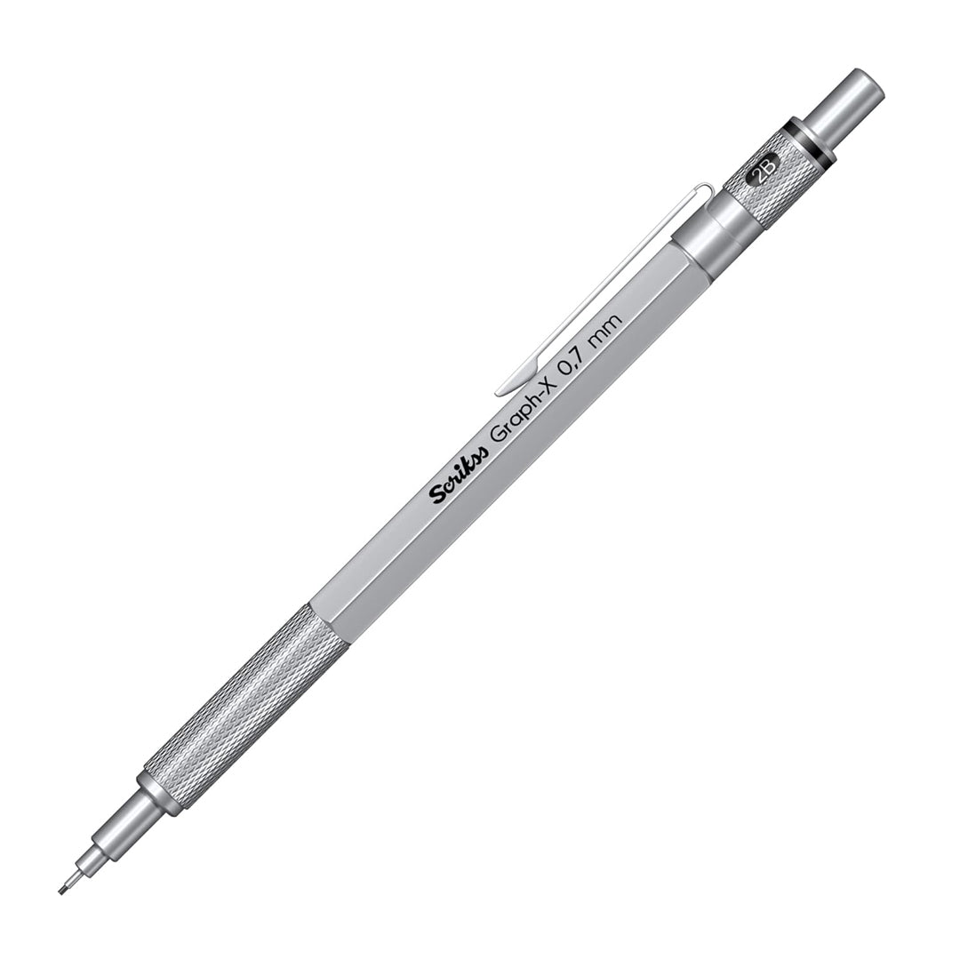 Scrikss | Graph-X | Mechanical Pencil | Metallic Grey-0.7mm
