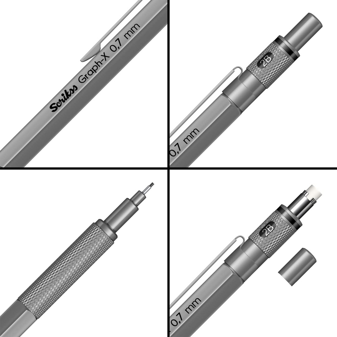 Scrikss Graph - X Mechanical Pencil - 0.7mm - SCOOBOO - 71349 - TGM - Mechanical Pencil