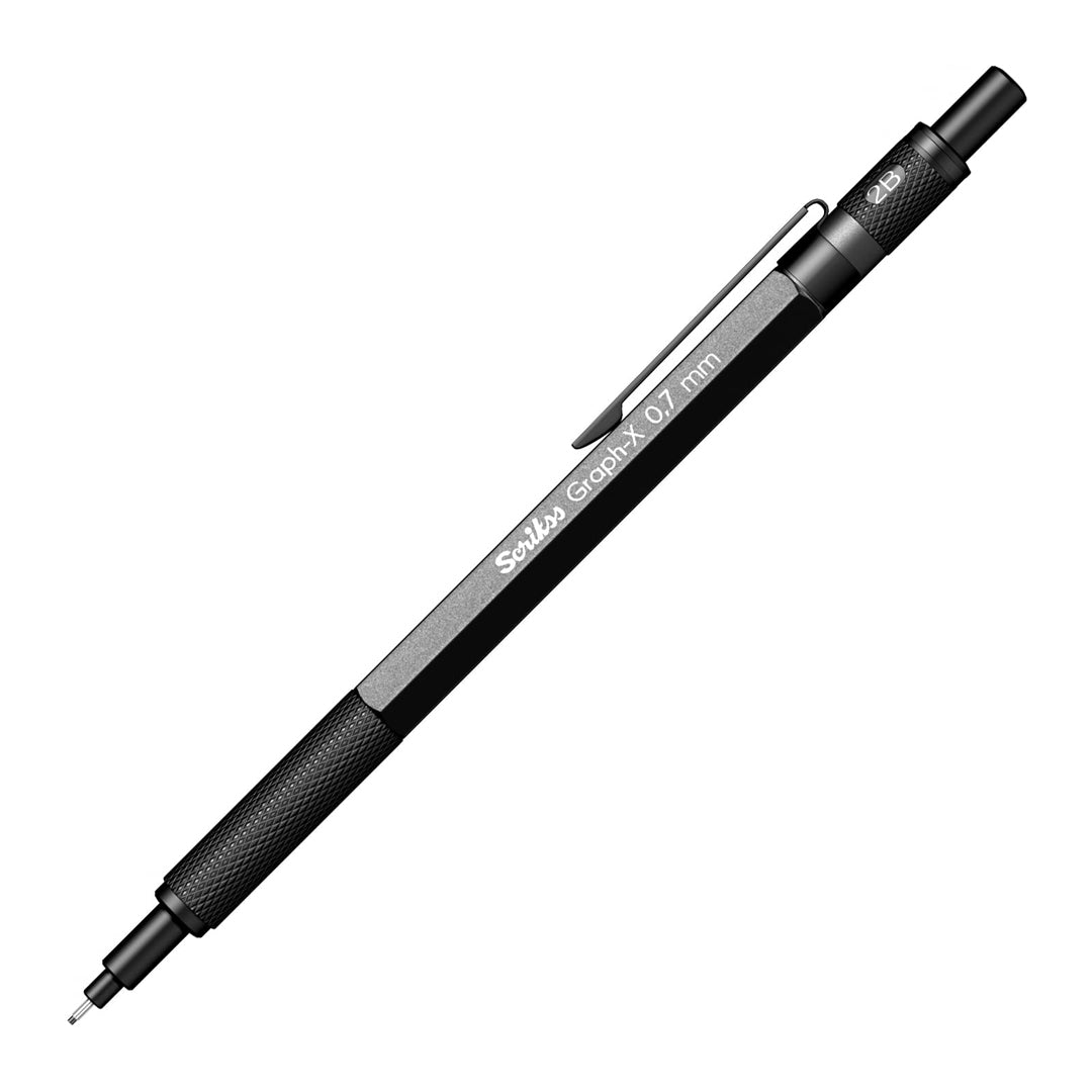 Scrikss | Graph-X | Mechanical Pencil | Metallic Grey-0.7mm