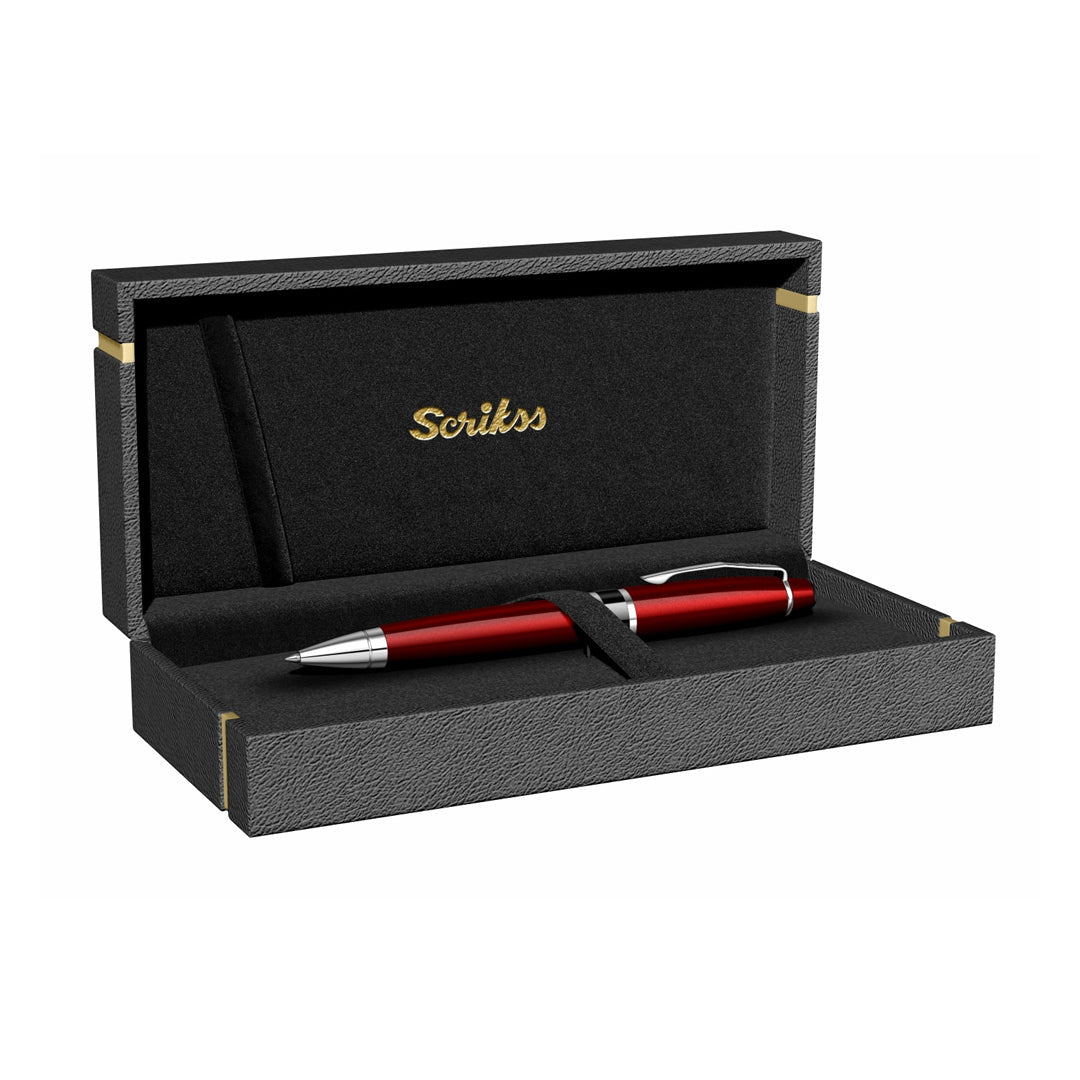 Scrikss Habana 63 Glossy Burgundy - CT Ballpoint Pen - SCOOBOO - 75118 - TGM - Ball Pen