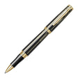 Scrikss Heritage Glossy Black With 23k Gold Plated Engraved Design Roller ball Pen - SCOOBOO - 80822 - TGM - Roller Ball Pen