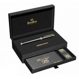 Scrikss Heritage Glossy Black With 23k Gold Plated Roller ball Pen ,1.0mm Point refill - SCOOBOO - 83991 - TGM - Roller Ball Pen