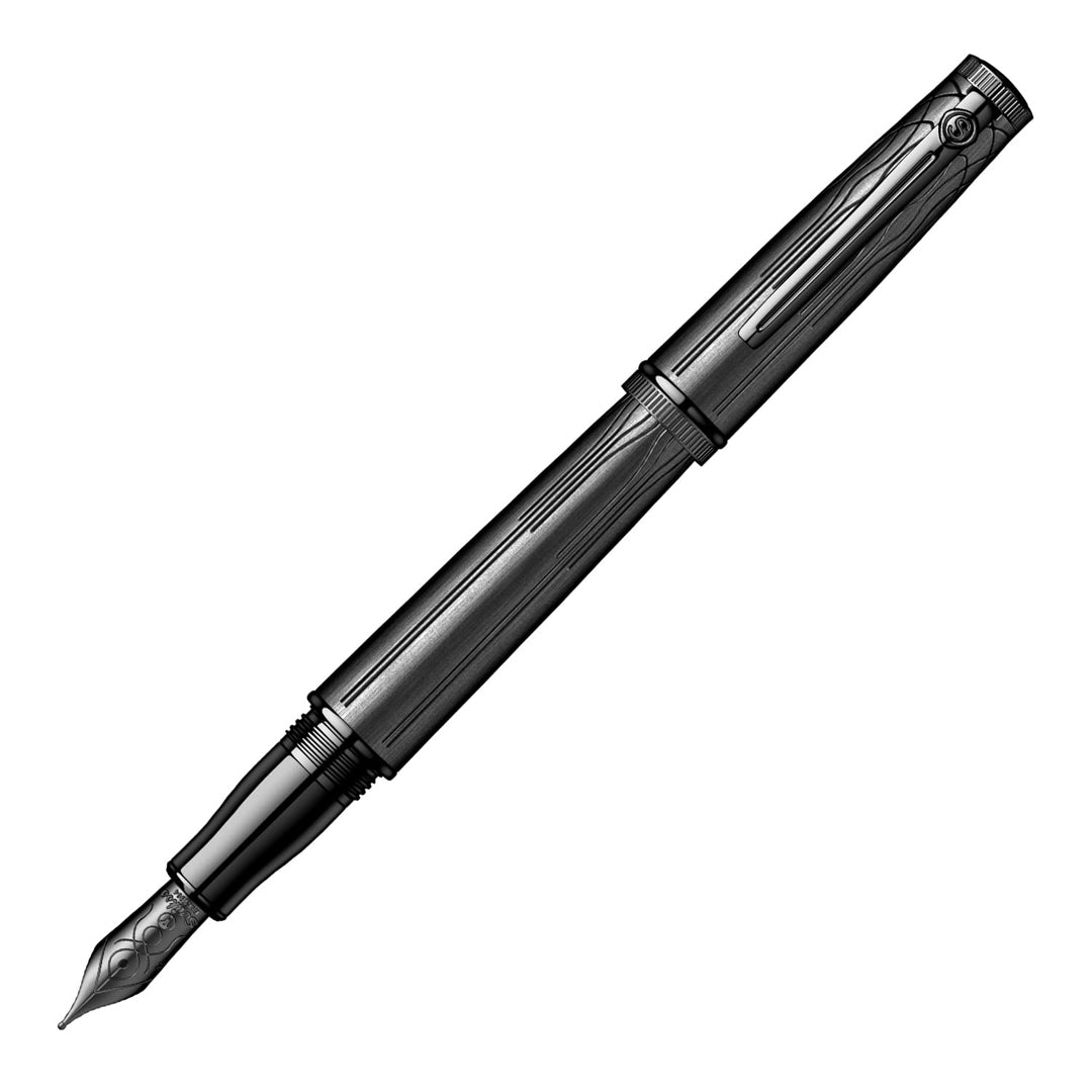 Scrikss Heritage Matt Black Fountain Pen - Medium - SCOOBOO - 83960M - TGM - Fountain Pen