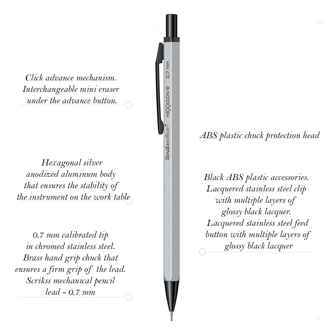 Scrikss Hexagon 0.7MM - SCOOBOO - 83434 - TGM - Mechanical Pencil