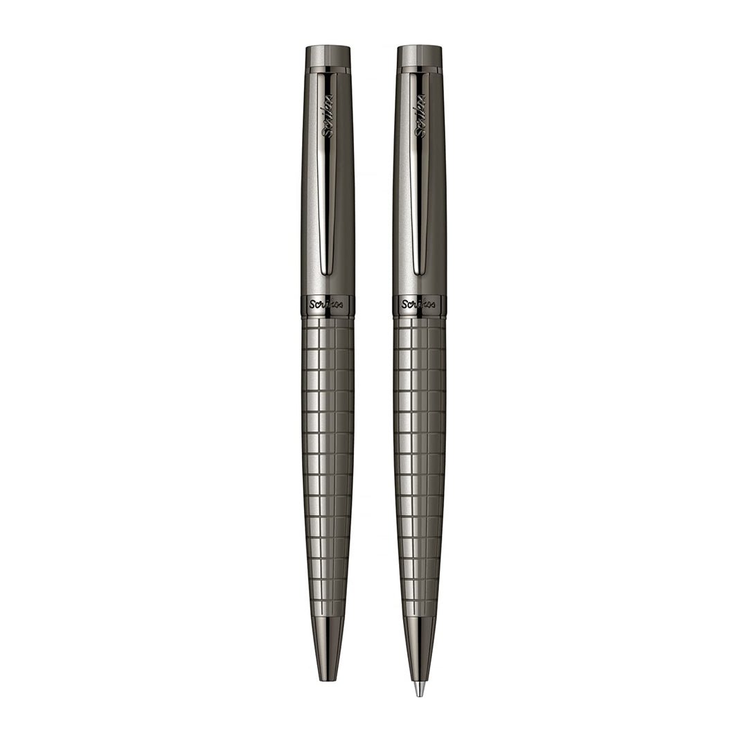 Scrikss Honor 38 - BP+MP Set Black Chrome - SCOOBOO - 62590 - TGM - Ball Pen