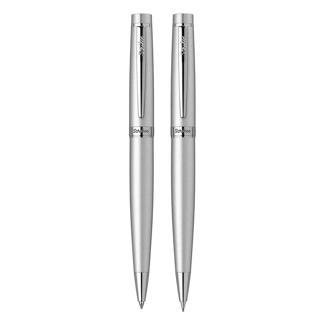 Scrikss Honor 38 - BP+MP Set Black Chrome - SCOOBOO - 62613 - TGM - Ball Pen