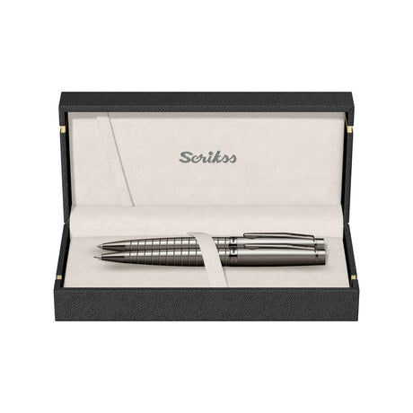 Scrikss Honor 38 - BP+MP Set Black Chrome - SCOOBOO - 71752 - TGM - Ball Pen