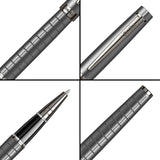 Scrikss Honour 38 Carbon Grey With Chrome Plated Trims Roller Pen - SCOOBOO - 71738 - TGM - Roller Ball Pen