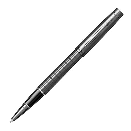 Scrikss Honour 38 Carbon Grey With Chrome Plated Trims Roller Pen - SCOOBOO - 71738 - TGM - Roller Ball Pen