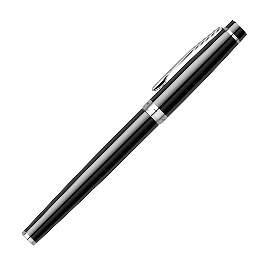 Scrikss Honour 38 Glossy Black With Chrome Plated Trims Roller ball Pen - SCOOBOO - 62385 - TGM - Roller Ball Pen