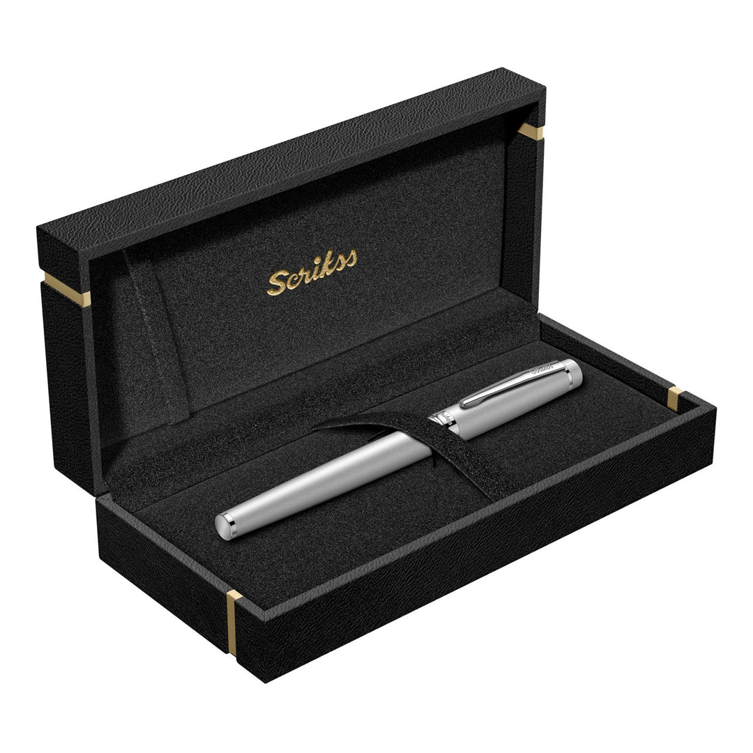 Scrikss Honour Matt Chrome Fountain Pen - SCOOBOO - 62460 - TGM - Fountain Pen