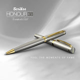 Scrikss Honour38 Satin Gold - GT Ballpoint Pen - SCOOBOO - 62354 - TGM - Ball Pen