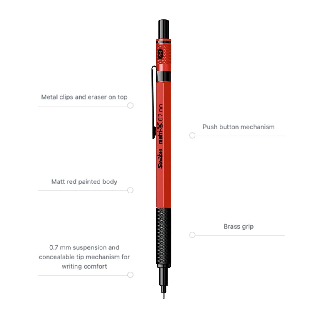 Scrikss Matri - X Mechanical Pencil 0.7MM - SCOOBOO - 88446 - TGM - Mechanical Pencil