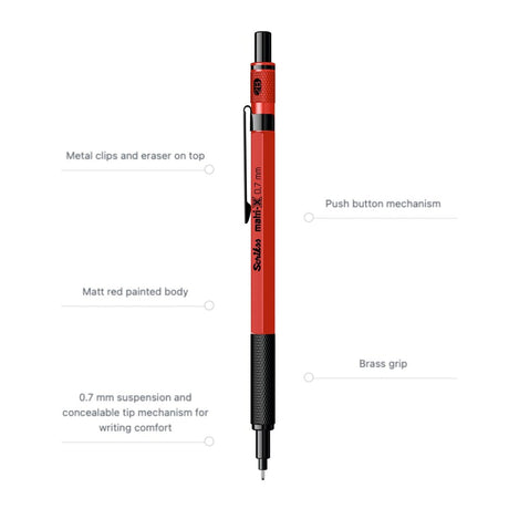 Scrikss Matri - X Mechanical Pencil 0.7MM - SCOOBOO - 88446 - TGM - Mechanical Pencil