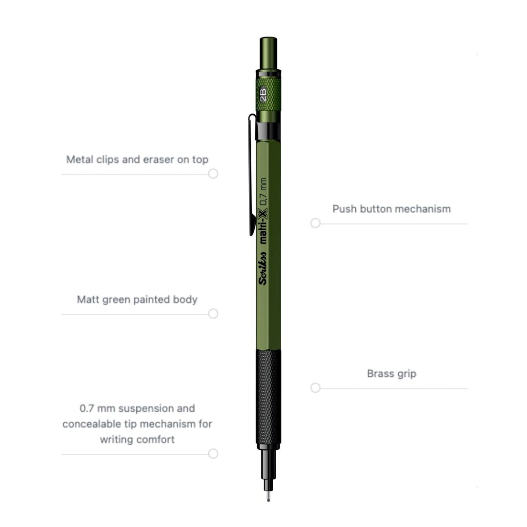 Scrikss Matri - X Mechanical Pencil 0.7MM - SCOOBOO - 88484 - TGM - Mechanical Pencil