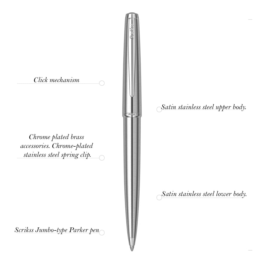 Scrikss Metropolis 78M Stainless Steel CT Mechanical Pencil - SCOOBOO - 54250 - TGM - Mechanical Pencil